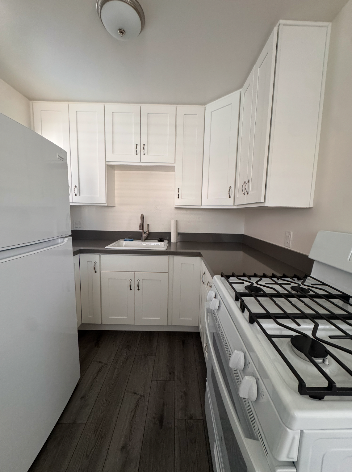 Beautiful modern kitchen after complete restoration